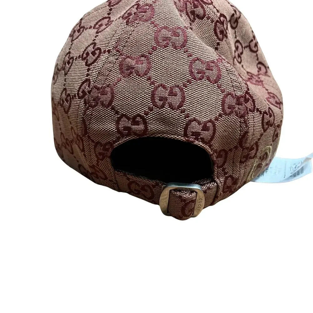 Gucci M Jackson Burgundy and Brown GG Canvas Hat - NWT - Picture 4 of 5